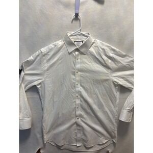 Charles Tyrwhitt Mens White Classic Fit Non Iron Dress Shirt 16 34